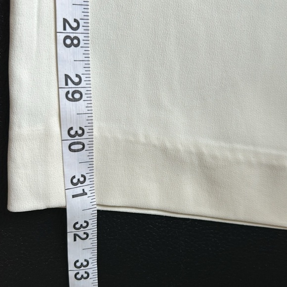 REISS Pant CARLIE MID RISE WIDE LEG TROUSERS Cream Career Sz 14 NEW - Picture 16 of 16